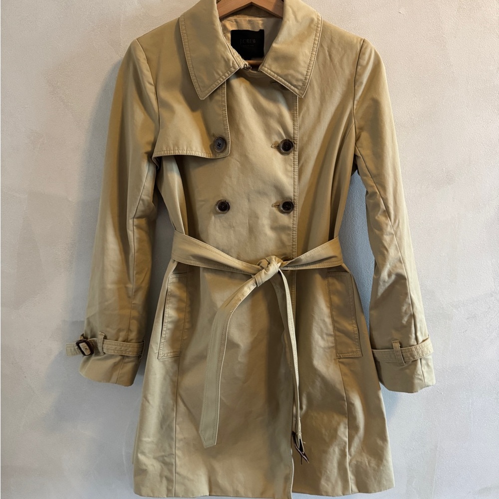J. Crew Collection - Beige Double-Breasted Trench Coat
